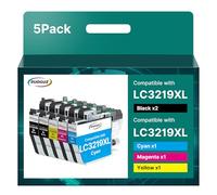 LC3219XL de Tinta para Cartucho Brother lc3219xl para MFC-J5335DW | Para Brother MFC-J5330DW MFC-J5340DW MFC-J5730DW MFC-J6530DW MFC-J6930DW (Cian Magenta Amarillo, 5 Pack)