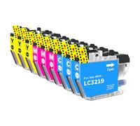 LC3219XL LC3219 Cartuchos de tinta LC3217 LC 3219 XL LC 3219XL compatibles con Brother LC3219XL LC 3217 LC-3219XL para Brother MFC-J5330DW MFC-J5730DW MFC-J6930DW (3 Ciano, 3 Amarillo, 3 Magenta)