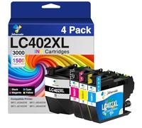 LC402 LC402XL - Cartucho de tinta compatible con Brother LC402 XL con MFC-J6540DW MFC-J6740DW MFC-J6940DW MFC-J6555DW MFC-J6955DW J6540 J6740 J6940 J6555 J6955
