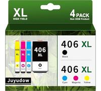 LC406XL - Cartuchos de tinta compatibles con impresora Brother MFC-J4535DW, MFC-J4335DW, MFC-J5855DW, MFC-J6555DW, MFC-J6955DW, paquete de 4