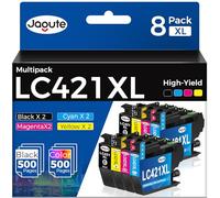LC421 LC421XL Cartuchos de Tinta Compatible con Brother LC421XL LC421XLVAL | Cartuchos LC421 XL Multipack Compatible para Brother DCP-J1050DW DCP-J1140DW MFC-J1010DW DCP-J1800DW (8 Pack-2BK/2C/2M/2Y)