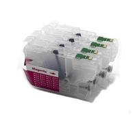 LC421 Refillable Ink Cartridge with Disposable Chip Compatible with DCP J1050DW DCP J1140DW DCP J1800DW MFC J1010DW Printers