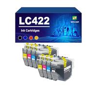 LC422 LC422XL Cartucho De Tinta con Chip, Compatible con Impresoras para Brother MFC-J5340DW J5345DW J5740DW J6540DW J6940DW. Paquete Combinado De Tinta De Alto Rendimiento,LC422-2 Set