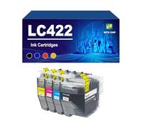 LC422 LC422XL Cartucho De Tinta con Chip, Compatible con Impresoras para Brother MFC-J5340DW J5345DW J5740DW J6540DW J6940DW. Paquete Combinado De Tinta De Alto Rendimiento,LC422-1 Set