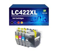 LC422 LC422XL Cartucho De Tinta con Chip, Compatible con Impresoras para Brother MFC-J5340DW J5345DW J5740DW J6540DW J6940DW. Paquete Combinado De Tinta De Alto Rendimiento,LC422XL-1 Set