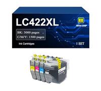 LC422 LC422XL Cartuchos de Tinta compatibles para Brother MFC-J5340DW MFC-J5345DW MFC J5740DW MFC J6540DW J6940DW impresoras, 3000/1500 páginas(1 Set)