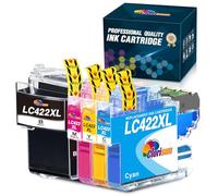 LC422XL Cartucho de Tinta Compatible para Brother LC422XL LC422 LC 422 para MFC-J5340DW MFC-J5345DW MFC-J5740DW MFC-J6540DW MFC-J6940DW (4 Pack)