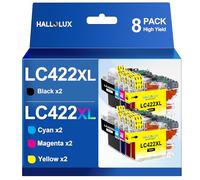 LC422XL XL Gran Capacidad LC-422XLVAL Cartuchos de tinta LC 422 para Brother LC422 LC-422XL LC-422XLVAL Cartuchos para Brother MFC-J5740DW MFC-J6940DW MFC-J5340DW MFC-J5345DW MFC-J6540DW (paquete de 8