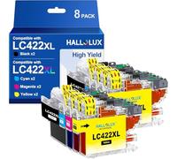 LC422XL XL Gran Capacidad LC-422XLVAL Cartuchos de tinta LC 422 para Brother LC422 LC-422XL LC-422XLVAL Cartuchos para Brother MFC-J5740DW MFC-J6940DW MFC-J5340DW MFC-J5345DW MFC-J6540DW (paquete de 8