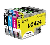 LC424 Cartucho de Tinta LC-424 Compatible con Brother LC424 DCP-J1200W | Cartuchos para Brother LC424 lc424val Tinta para Brother DCP-J1200W DCP-J1200WE (1 Negro, 1 Cian, 1 Magenta, 1 Amarillo)