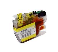 LC424 estándar Compatible con Cartuchos de Tinta for Impresora Brother DCP-J1200DW máquina Multifuncional Todo en uno LC424(1PC Y)