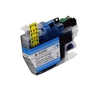 LC424 estándar Compatible con Cartuchos de Tinta for Impresora Brother DCP-J1200DW máquina Multifuncional Todo en uno LC424(1PC C)