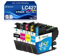 LC427 Cartuchos de Tinta Compatibles con Brother LC-427 LC427XL, 4 Pack | Compatibles con Brother HL-J6010DW MFC-J5955DW MFC-J6955DW MFC-J6957DW MFC-J6959DW, Negro, Cian, Magenta, Amarill