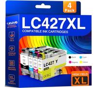 LC427 LC-427 Cartuchos de Tinta Compatible con Brother LC427 LC427XL para Brother MFC-J5955DW MFC-J6955DW MFC-J6959DW MFC-J6957DW HL-J6010DW (Negro Cian Magenta Amarillo)