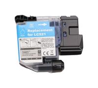 LC521 521, Compatible con Brother DCP J1260W J1310DW J1360DW J1460DW 1260 1310 1360 1460, Cartucho de Tinta de inyección de Tinta Compatible con Impresora(1pcs-C)