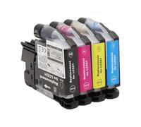 LC521 521, Compatible con Brother DCP J1260W J1310DW J1360DW J1460DW 1260 1310 1360 1460, Cartucho de Tinta de inyección de Tinta Compatible con Impresora(1set)