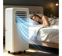 LCAIHONG Aire Acondicionado Portátil 12000 BTU 18000 BTU Sin Unidad Exterior, Ventilador de Enfriamiento con Ruedas y Mando a Distancia para Oficina Hogar, 12000btu