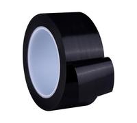 LCANALLYMS Cinta de precaución Amarilla, Paquete de 2 Cintas Advertencia Peligro PVC Multicolor for escaleras Piso Gimnasio almacén, Varios tamaños(Black,33.0M-0.15MM-20MM)