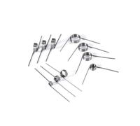 LCANALLYMS resortes de reemplazo industriales, Resorte Tipo V de 0,3-2, mm diámetro Alambre, Resorte torsión 2,5-13 Exterior, for Herramientas(0.8x8mm 90 Degree)
