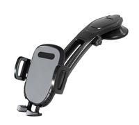 LCBKYDVM Universal Car Phone Mount with Suction Cup, Rotación de 360 grados, un botón de liberación de la abrazadera, Downward Bending Design for Windshield and Dashboard Holder