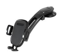LCBKYDVM Universal Car Phone Mount with Suction Cup, Rotación de 360 grados, un botón de liberación de la abrazadera, Downward Bending Design for Windshield and Dashboard Holder