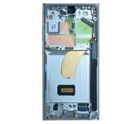 LCD Completo Oficial para S23 Ultra Cristal Táctil y Chasis Azul Cielo