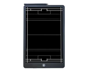 LCD DESCRIPCIÓN TÁCTICA FOLF Fútbol | Tabla Táctica Bloque de Escritura LCD | Tablero De Dibujo Sin Papel Con Extracción Y Bloqueo De Pantalla Con | Ideal Para Balonmano Y Waterpolo -wedstri