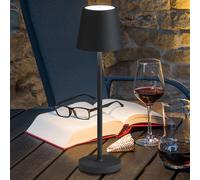 LCD Lámpara de mesa LED 5099, batería recargable IP54 atenuable grafito