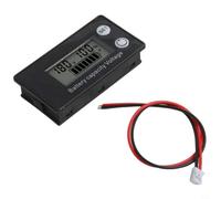LCD para batería Probador de capacidad Medidor DC 8-100V Indicador de nivel de voltaje para fosfato de hierro ácido para carrito de golf EV Barco (azul)