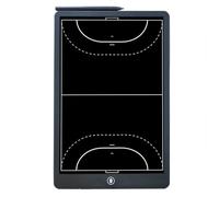 LCD Tabla Táctica de Baloncesto, Tabla Táctica Fútbol Electrónica Panel Estrategia Entrenamiento, Función de Borrado/bloqueo con un Solo Clic, Material Duradero, Bordes Curvos(Handball)