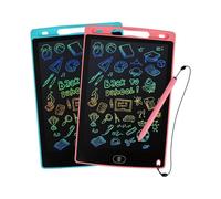LCD Writing Tablet, 2 Packs Drawing Pads for Kids 3 4 5 6 Years Old 8.5 Inch Colorful Lines Doodle Scribble Boards Educational Toys for Boys Girls Roa