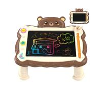 LCD Writing Tablet, Educational Kids Drawing Pad with Stand, Reusable Learning Tool, Creative Art Supplies for Home, School, and Travel, Ideal for Children’s Writing and Drawing