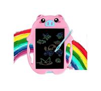 Lcd Writing Tablet, Lcd Writing Tablet 9 Inches Colorful Doodle Board Drawing Board, Birthday Present for 2-6 Years Old Girl - Pink and red