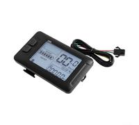 LCDEN05 - Pantalla de bicicleta eléctrica con USB para bicicletas de 24 V, 36 V, 48 V, incluye conector SM de 5 pines que muestra la velocidad, nivel de batería, kilometraje y códigos de falla