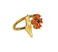 LCDIUDIU Anillos Mujer Plata,Anillo Con Mapa De Palestina para Hombre Y Mujer, Chapado En Oro De 14 Quilates, Con Circonita Cúbica, Diseño Étnico, Geografía, País, Abierto, Regalo Joyería Con