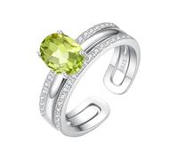 LCDIUDIU Anillos Mujer Plata,Anillo Zafiro Con Piedra Preciosa Natural Corte Pera para Mujer, Banda Infinita De Plata Con Giro Ajustable, Banda Compromiso De Boda Con Circonita Cúbica para Su Perid