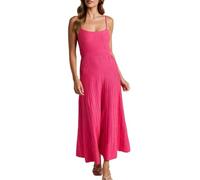 LCDIUDIU Vestido Largo De Punto para Mujer, Tirantes Finos, Punto Acanalado, Corte En A, Estilo Casual Verano, Sexy, Sin Espalda, Ajustado, Largo, Ideal Invitadas A Bodas Y Vacaciones En La Playa, C
