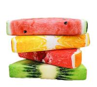 LCEDHZOC Peluche De Fruta En Rodajas De Imitación, Bonito Peluche De Fruta En Rodajas Suave Regalo for Niños Decoración del Hogar(Orange,39CM/15.3IN)