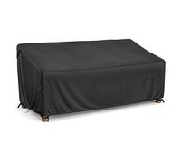 LCGOD Funda para Banco de Jardín, Funda Protectora para Sofá 2 plazas, Impermeable, a Prueba de Viento, Anti-UV, a Prueba de Rasgaduras, 600D Oxford para Banco de Patio Exterior 134 x 66 x 63 / 89cm