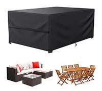 LCGOD Funda para Muebles de jardín Exterior, Funda Mesa Exterior Impermeable, Rectangular Protectora Muebles Exterior para sofá 600D Oxford (140 x 90 x 70 cm)