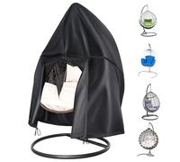 LCGOD Funda para Silla Colgante ,Funda silla de huevo Impermeable Resistente Oxford, Impermeable, Anti-Viento, Anti-UV Cubierta de Silla Colgant Exterior 190*115CM