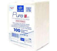 LCH - Lote de 10 bolsitas - Compresa Pure N30 7,5 x 7,5 cm - No tejida/no estéril