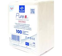 LCH - Lote de 10 compresas no tejidas estériles de 10 x 10 cm, 30 g, 4 capas, LCH (bolsa de 100)
