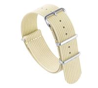 LCHASOP Correa De Reloj Acanalada De 22 mm, Universal Para Hombre Y Mujer, Accesorios De Repuesto, Correa De Reloj Cómoda Y Transpirable.,Caqui Claro,22 mm