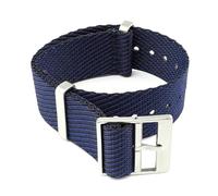 LCHASOP Correa De Reloj De 18 mm Con Bucle, Banda Trenzada De Una Sola Pieza, Hebilla De Acero Inoxidable, Reemplazo De Tejido Elástico, Pulsera Deportiva Ajustable.,Azul Negro,18 mm