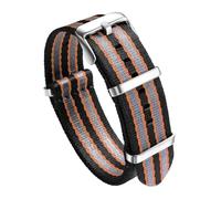 LCHASOP Correa De Reloj De 20 mm Con Bucle, Correa Trenzada De Una Sola Pieza, Hebilla De Acero Inoxidable, Repuesto Textil Elástico, Pulsera Deportiva Ajustable.,Océano 2,20 mm