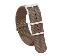 LCHASOP Correa De Reloj De 20 mm Con Bucle, Correa Trenzada De Una Sola Pieza, Hebilla De Acero Inoxidable, Repuesto Textil Elástico, Pulsera Deportiva Ajustable.,Marrón 2,20 mm