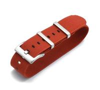 LCHASOP Correa De Reloj De 20 mm Con Bucle, Correa Trenzada De Una Sola Pieza, Hebilla De Acero Inoxidable, Repuesto Textil Elástico, Pulsera Deportiva Ajustable.,Rojo,20 mm
