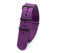 LCHASOP Correa De Reloj De 20 mm Con Bucle, Correa Trenzada De Una Sola Pieza, Hebilla De Acero Inoxidable, Repuesto Textil Elástico, Pulsera Deportiva Ajustable.,Púrpura,20 mm