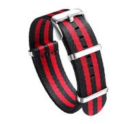 LCHASOP Correa De Reloj De 22 mm Con Bucle, Banda Trenzada De Una Sola Pieza, Hebilla De Acero Inoxidable, Reemplazo De Tejido Elástico, Pulsera Deportiva Ajustable.,Capitán 1,22 mm